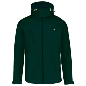 Giacca Softshell Green con cappuccio staccabile uomo