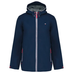 Giacca unisex impermeabile Navy Red