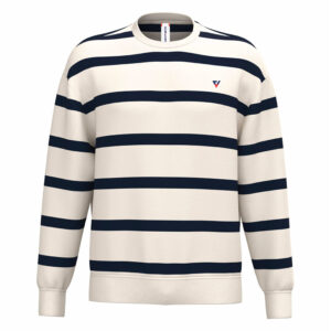 Felpa unisex ecosostenibile a righe