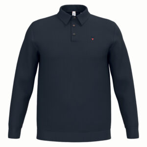 Polo uomo ecosostenibile in maglia manica lunga